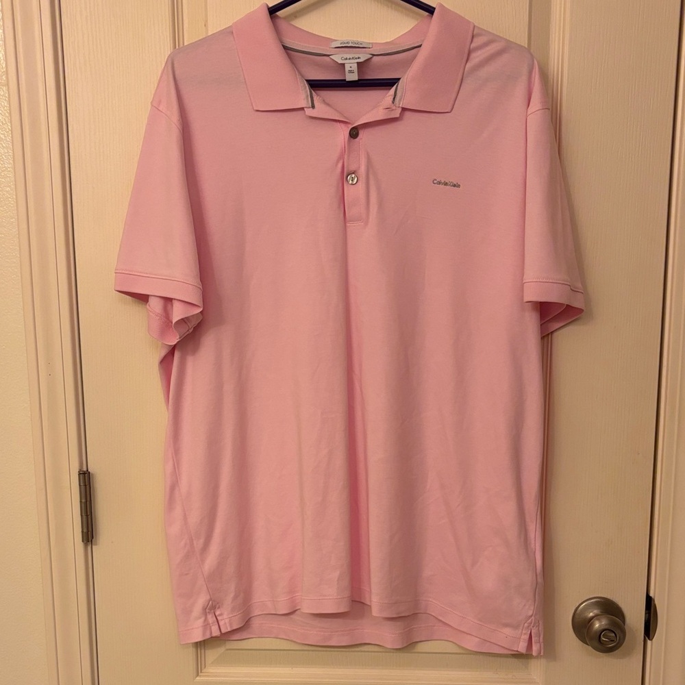 Calvin Klein Light Pink Men's Polo Shirt